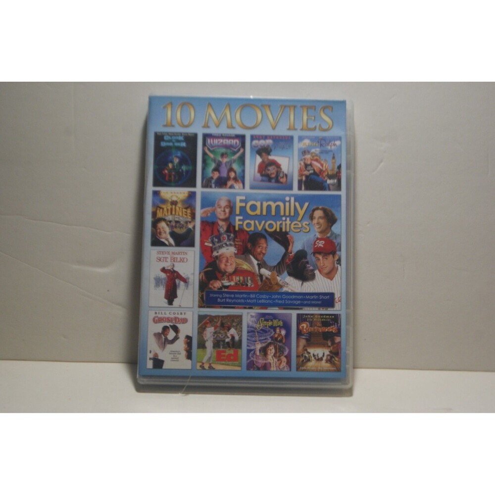 Family Favorites 10 Movies DVD Steve Martin Bert Reynolds Comedys Nice Selection